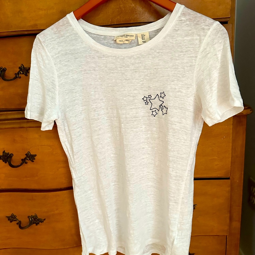 Linen Tee Shirt by Christian Siriano
